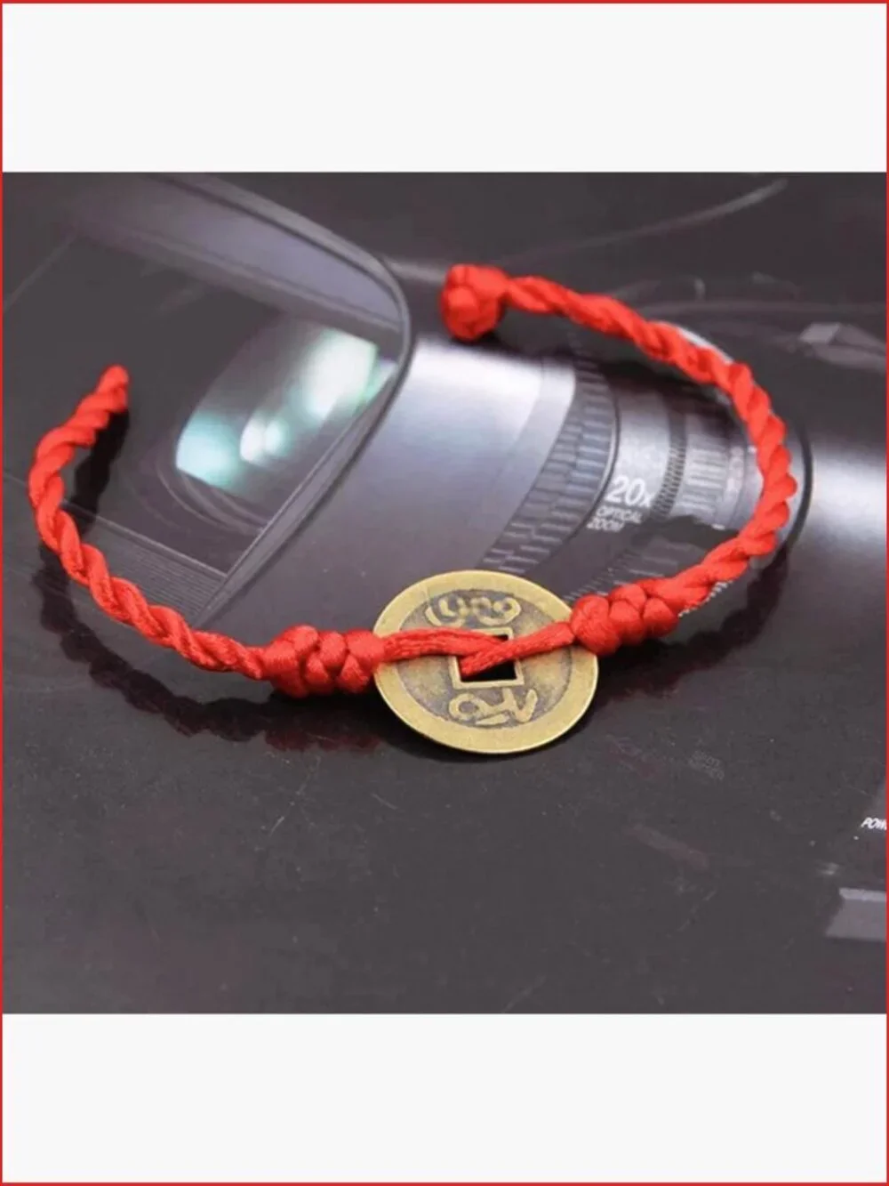 Red String Lucky Coin Charm Bracelet Protection Good Luck Wealth